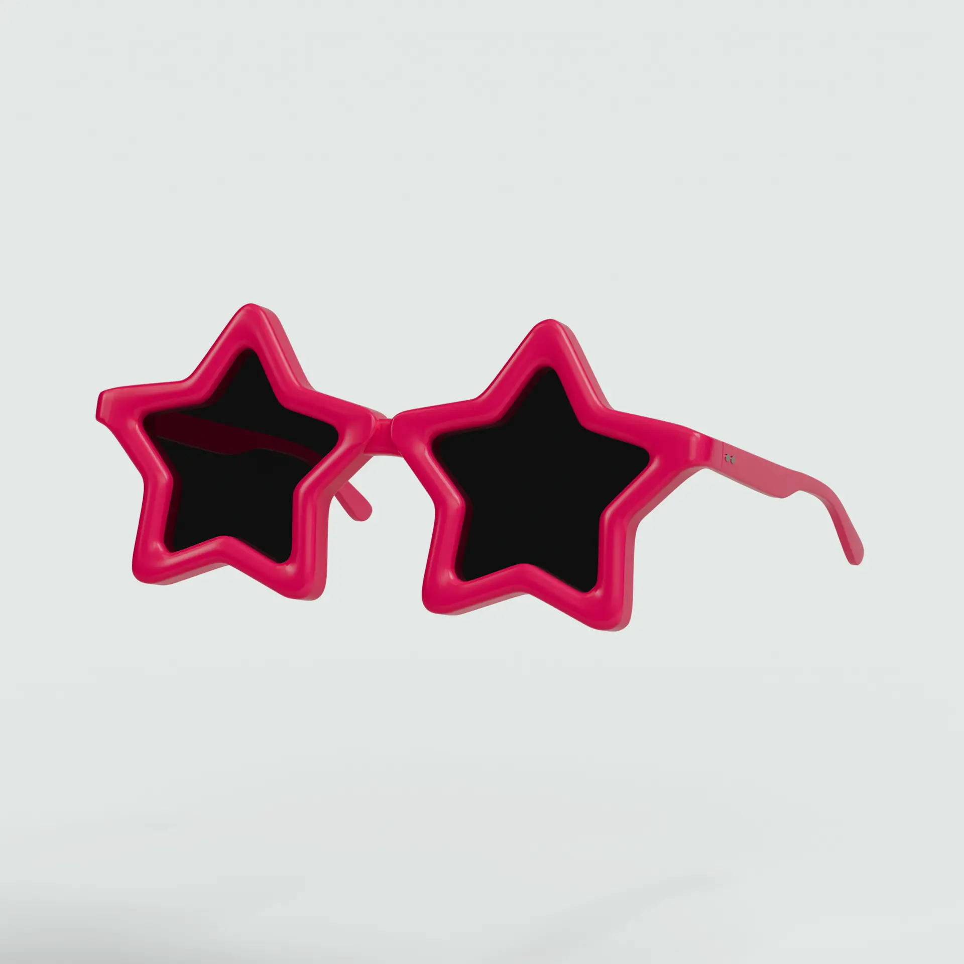 Óculos rosa em forma de estrela