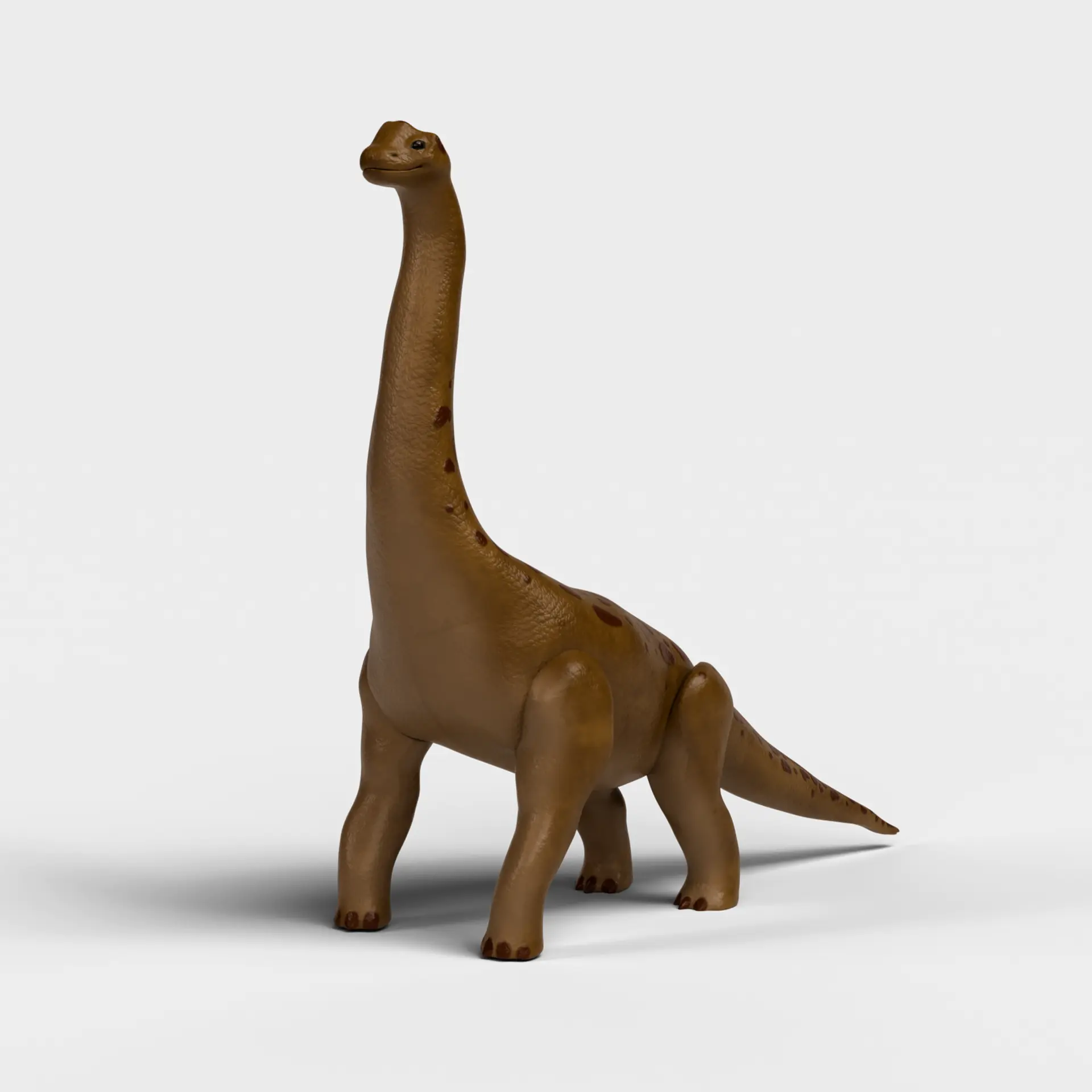Dinossauro de brinquedo marrom