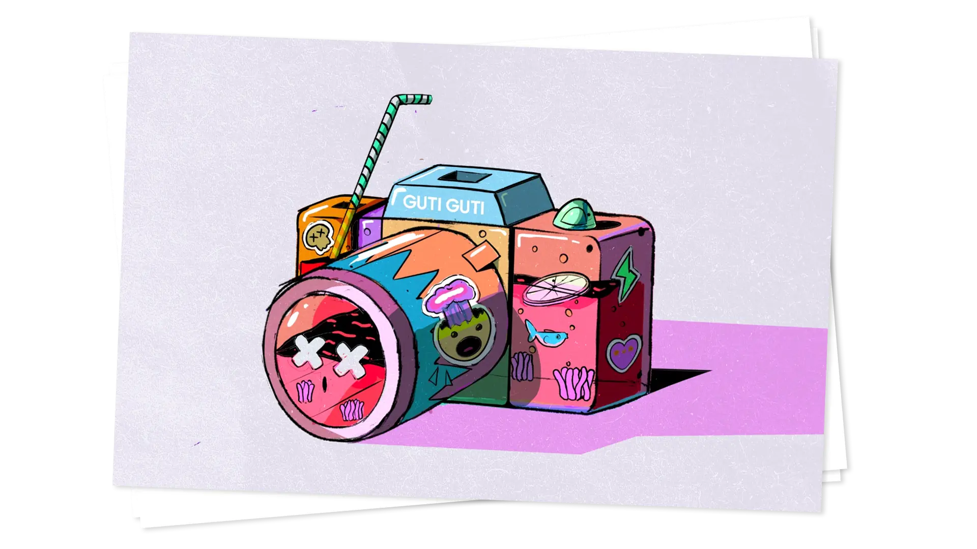 Concept art da câmera GUTI GUTI