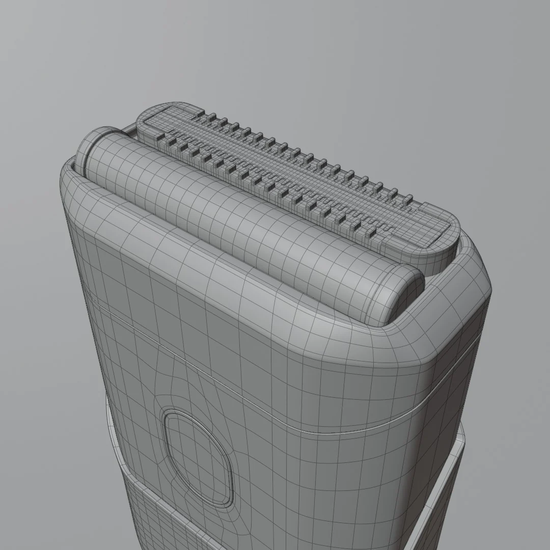 Wireframe das lâminas do barbeador