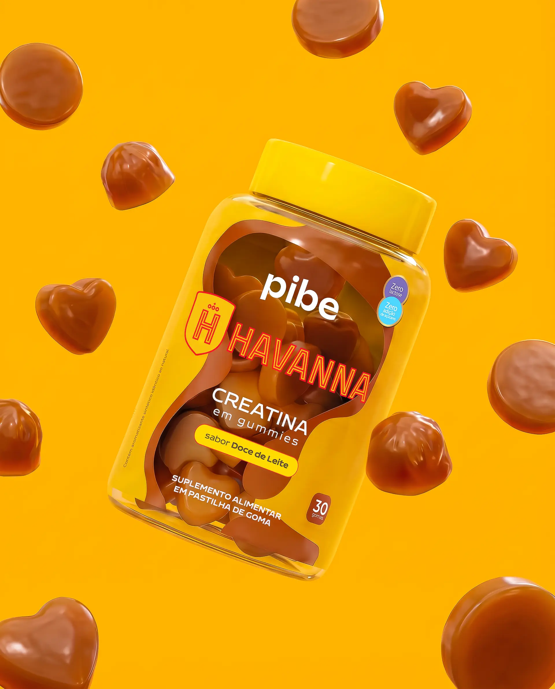 Pote Pibe × Havanna cercado de gomas em forma de coração