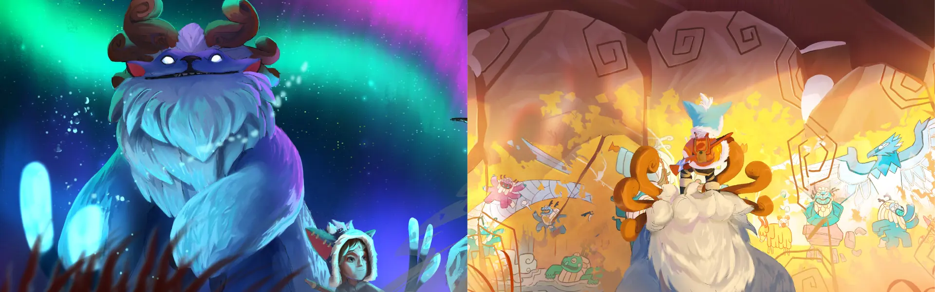 Final frames of the video with Willump and Nunu