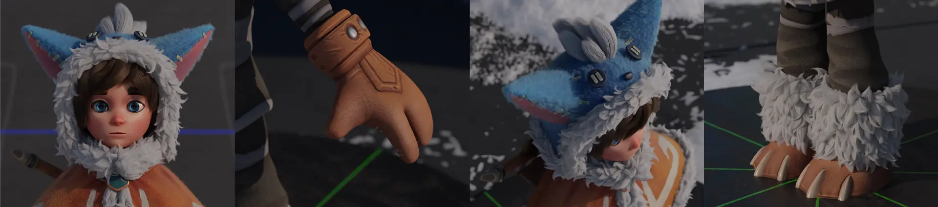 Details of Nunu and Willump in 3D