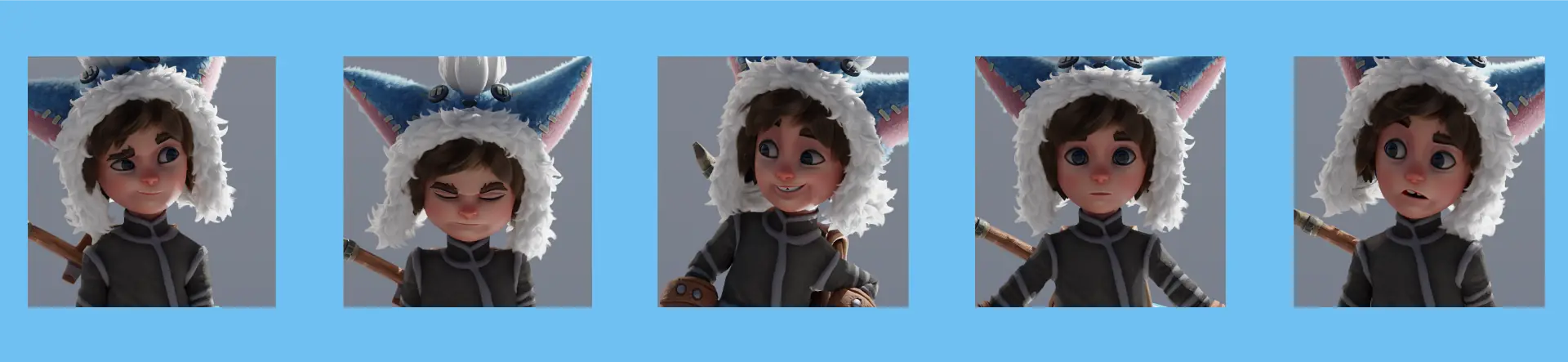 Nunu's expressions in 3D