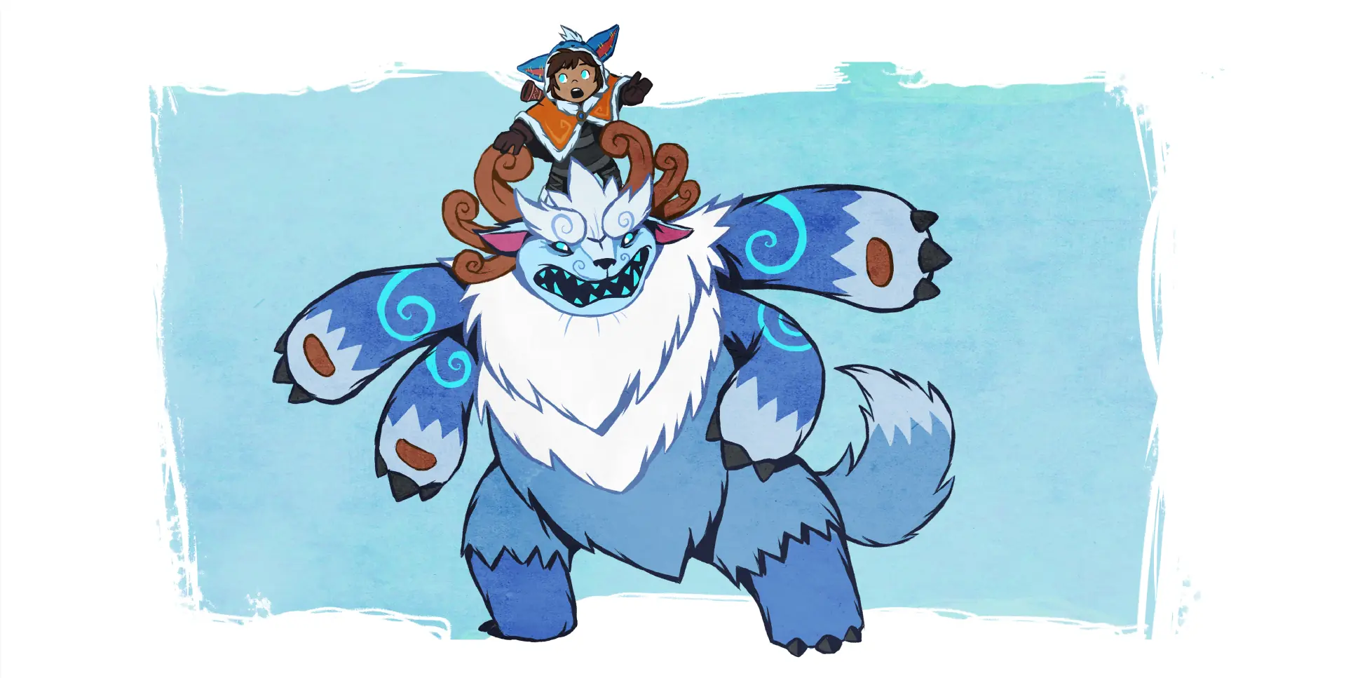 Willump posing with Nunu on his back
